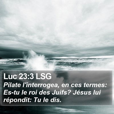 Luc 23:3 LSG Bible Verse Image