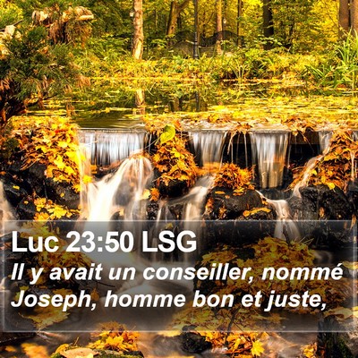 Luc 23:50 LSG Bible Verse Image