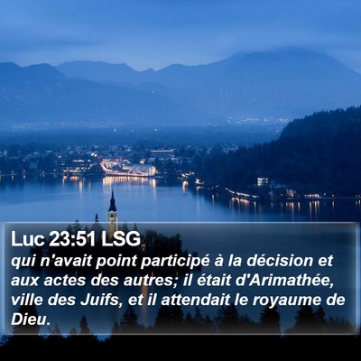 Luc 23:51 LSG Bible Verse Image