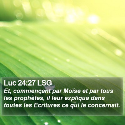 Luc 24:27 LSG Bible Verse Image