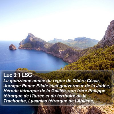 Luc 3:1 LSG Bible Verse Image