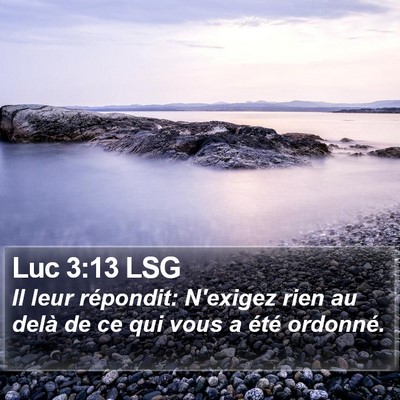Luc 3:13 LSG Bible Verse Image