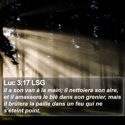 Luc 3:17 LSG Bible Verse Image