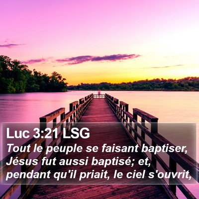 Luc 3:21 LSG Bible Verse Image