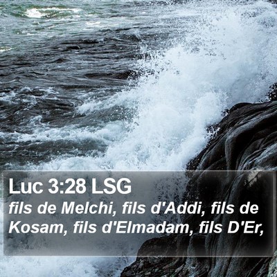 Luc 3:28 LSG Bible Verse Image