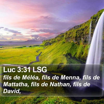 Luc 3:31 LSG Bible Verse Image