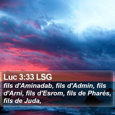 Luc 3:33 LSG Bible Verse Image