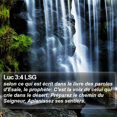 Luc 3:4 LSG Bible Verse Image