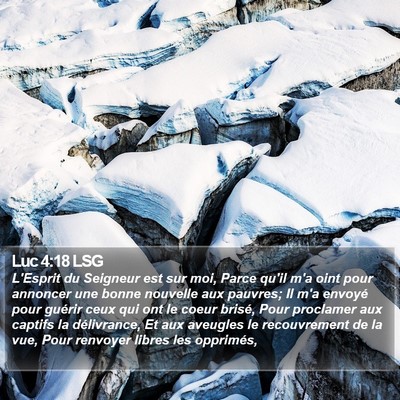 Luc 4:18 LSG Bible Verse Image
