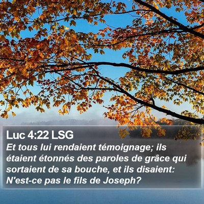 Luc 4:22 LSG Bible Verse Image