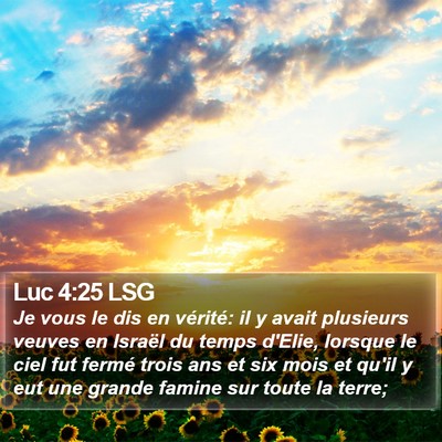 Luc 4:25 LSG Bible Verse Image