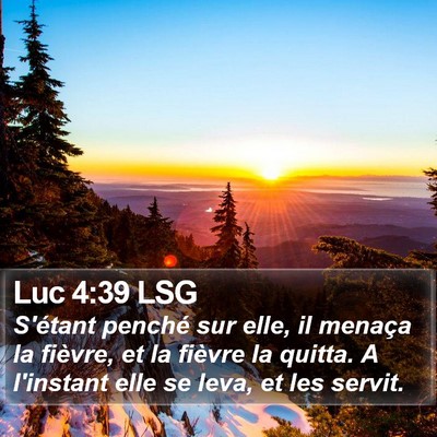 Luc 4:39 LSG Bible Verse Image