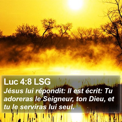 Luc 4:8 LSG Bible Verse Image