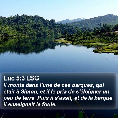 Luc 5:3 LSG Bible Verse Image