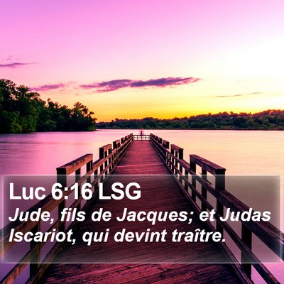 Luc 6:16 LSG Bible Verse Image