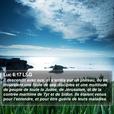 Luc 6:17 LSG Bible Verse Image