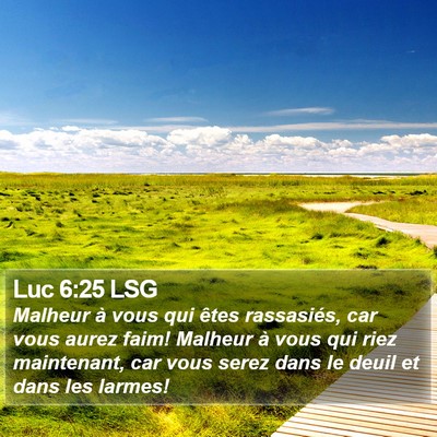 Luc 6:25 LSG Bible Verse Image