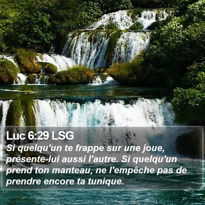 Luc 6:29 LSG Bible Verse Image