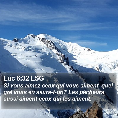 Luc 6:32 LSG Bible Verse Image