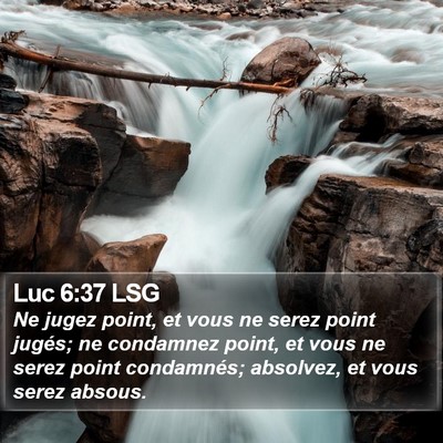 Luc 6:37 LSG Bible Verse Image