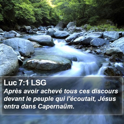 Luc 7:1 LSG Bible Verse Image