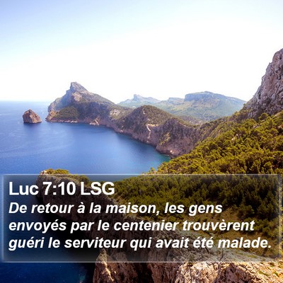 Luc 7:10 LSG Bible Verse Image