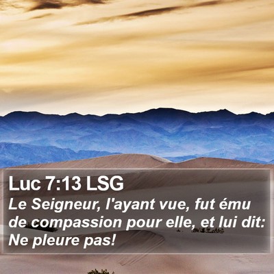 Luc 7:13 LSG Bible Verse Image
