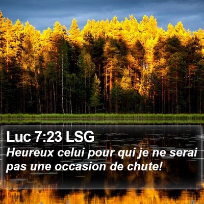 Luc 7:23 LSG Bible Verse Image