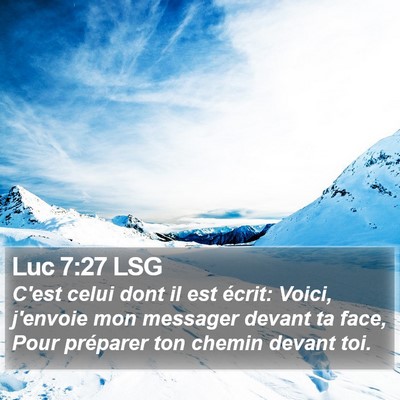 Luc 7:27 LSG Bible Verse Image