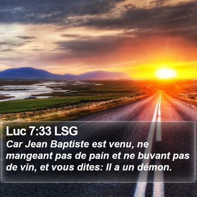 Luc 7:33 LSG Bible Verse Image