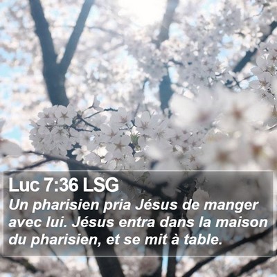 Luc 7:36 LSG Bible Verse Image