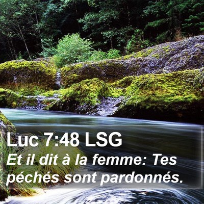 Luc 7:48 LSG Bible Verse Image