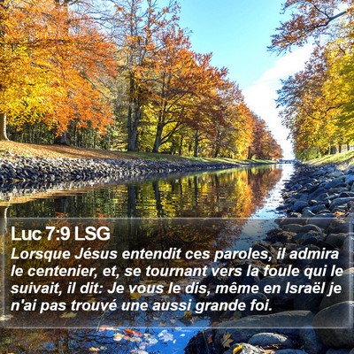 Luc 7:9 LSG Bible Verse Image