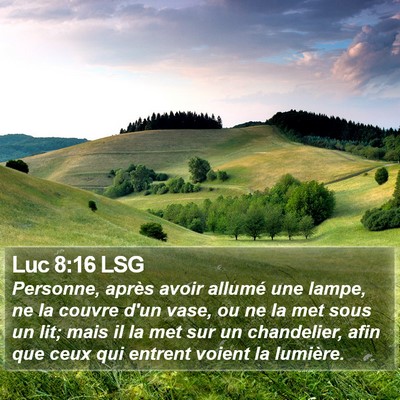 Luc 8:16 LSG Bible Verse Image