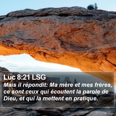 Luc 8:21 LSG Bible Verse Image