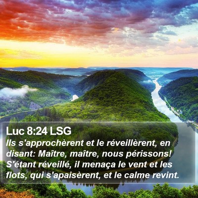 Luc 8:24 LSG Bible Verse Image