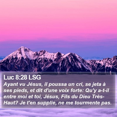 Luc 8:28 LSG Bible Verse Image