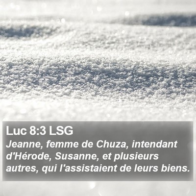 Luc 8:3 LSG Bible Verse Image