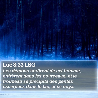 Luc 8:33 LSG Bible Verse Image