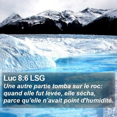 Luc 8:6 LSG Bible Verse Image