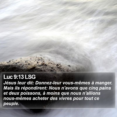 Luc 9:13 LSG Bible Verse Image