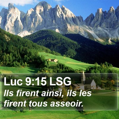 Luc 9:15 LSG Bible Verse Image