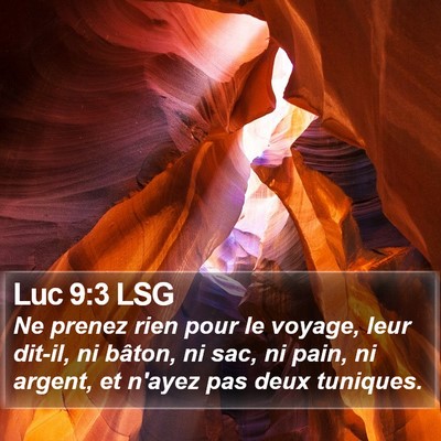 Luc 9:3 LSG Bible Verse Image