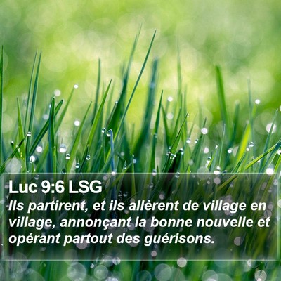 Luc 9:6 LSG Bible Verse Image