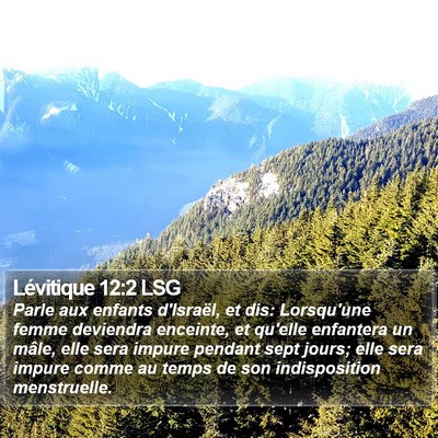 Lévitique 12:2 LSG Bible Verse Image