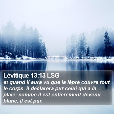 Lévitique 13:13 LSG Bible Verse Image