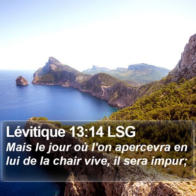 Lévitique 13:14 LSG Bible Verse Image