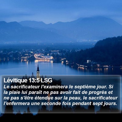 Lévitique 13:5 LSG Bible Verse Image