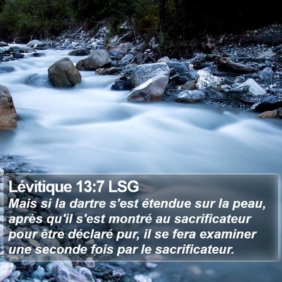 Lévitique 13:7 LSG Bible Verse Image