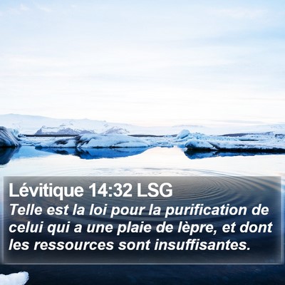 Lévitique 14:32 LSG Bible Verse Image